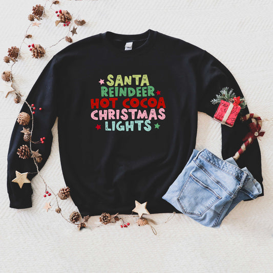 Santa Reindeer Hot Cocoa | Sweatshirt