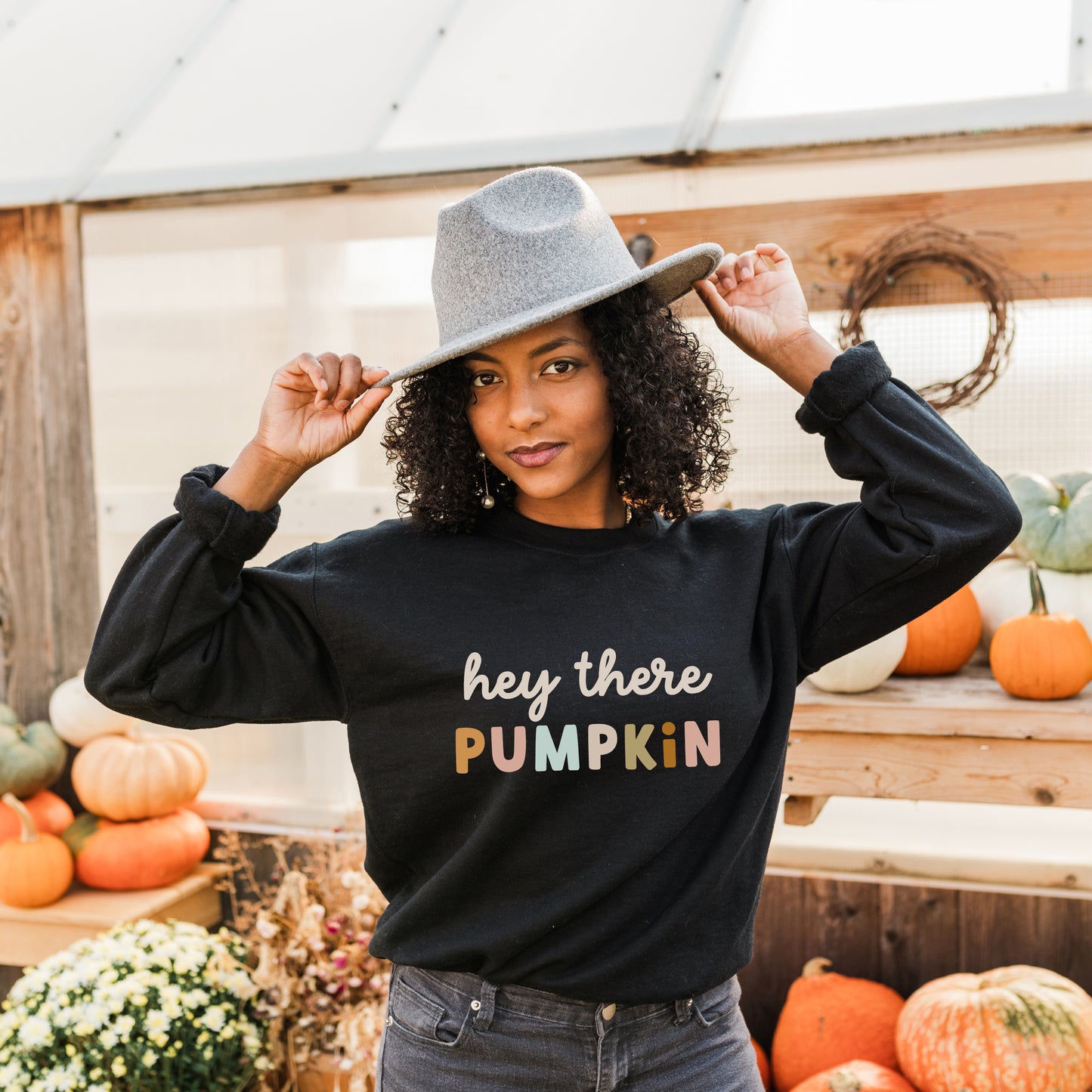 Hey There Pumpkin Colorful | Sweatshirt