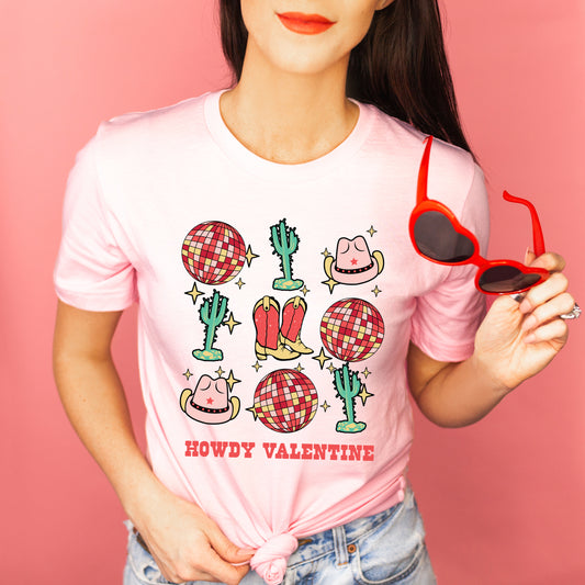 Cowgirl Valentine Disco | Short Sleeve Graphic Tee