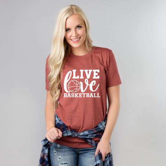 Live Love Basketball | Short Sleeve Graphic Tee