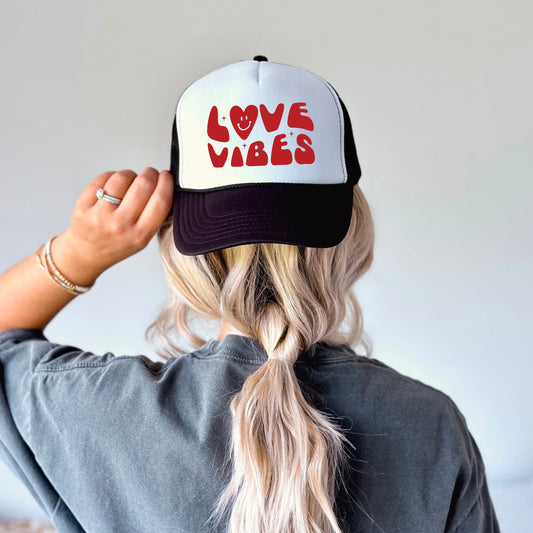 Love Vibes Heart | Foam Trucker Hat