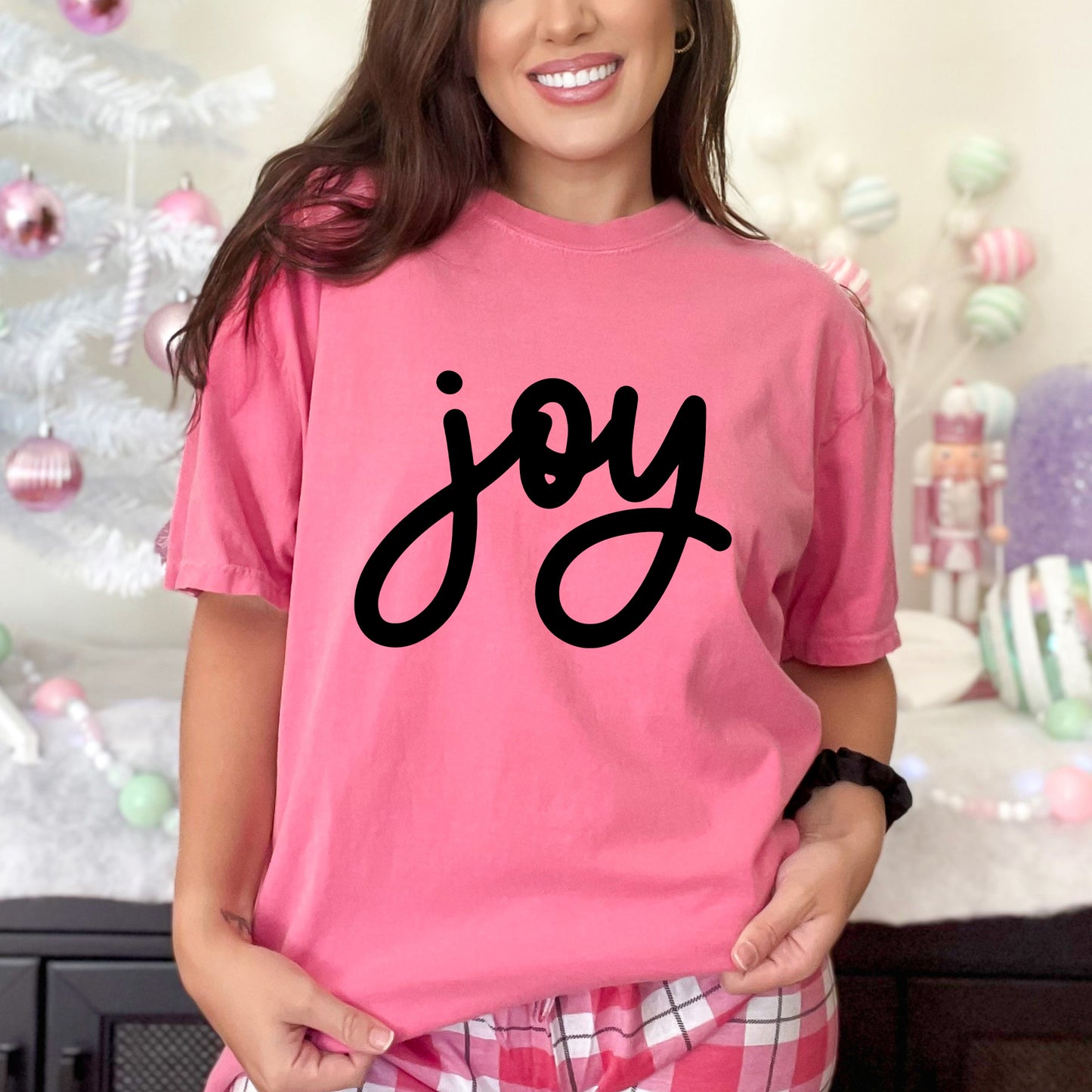 Joy Bold Cursive | Garment Dyed Tee