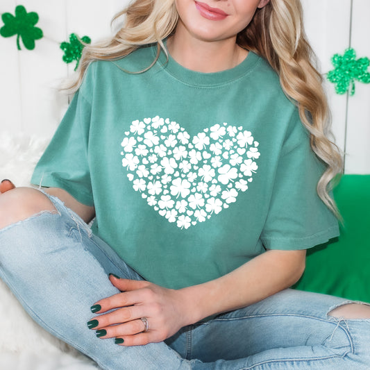 Shamrock Heart | Garment Dyed Tee