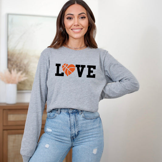 Love Basketball | Long Sleeve Crew Neck