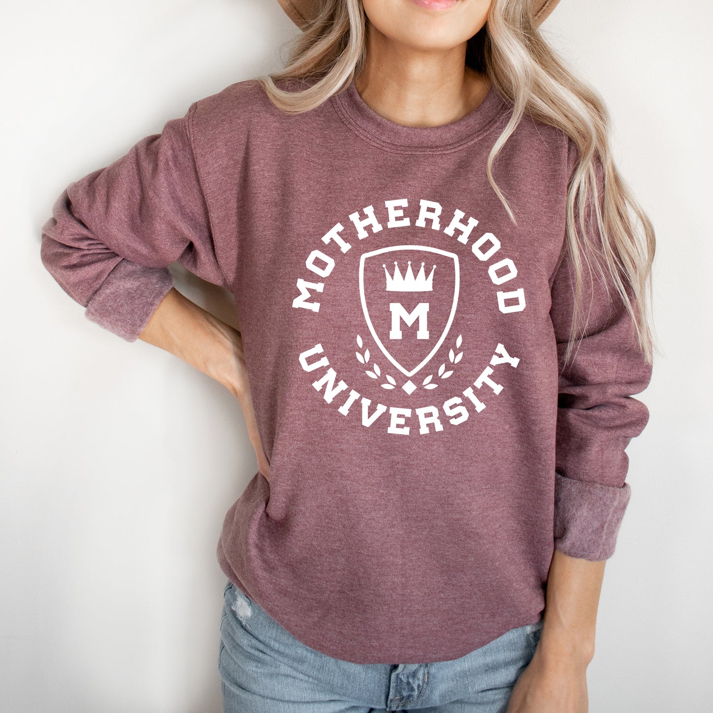 Motherhood University Crown | Sweatshirt