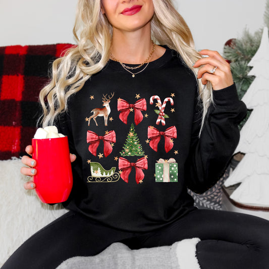 Coquette Christmas Collage | Sweatshirt