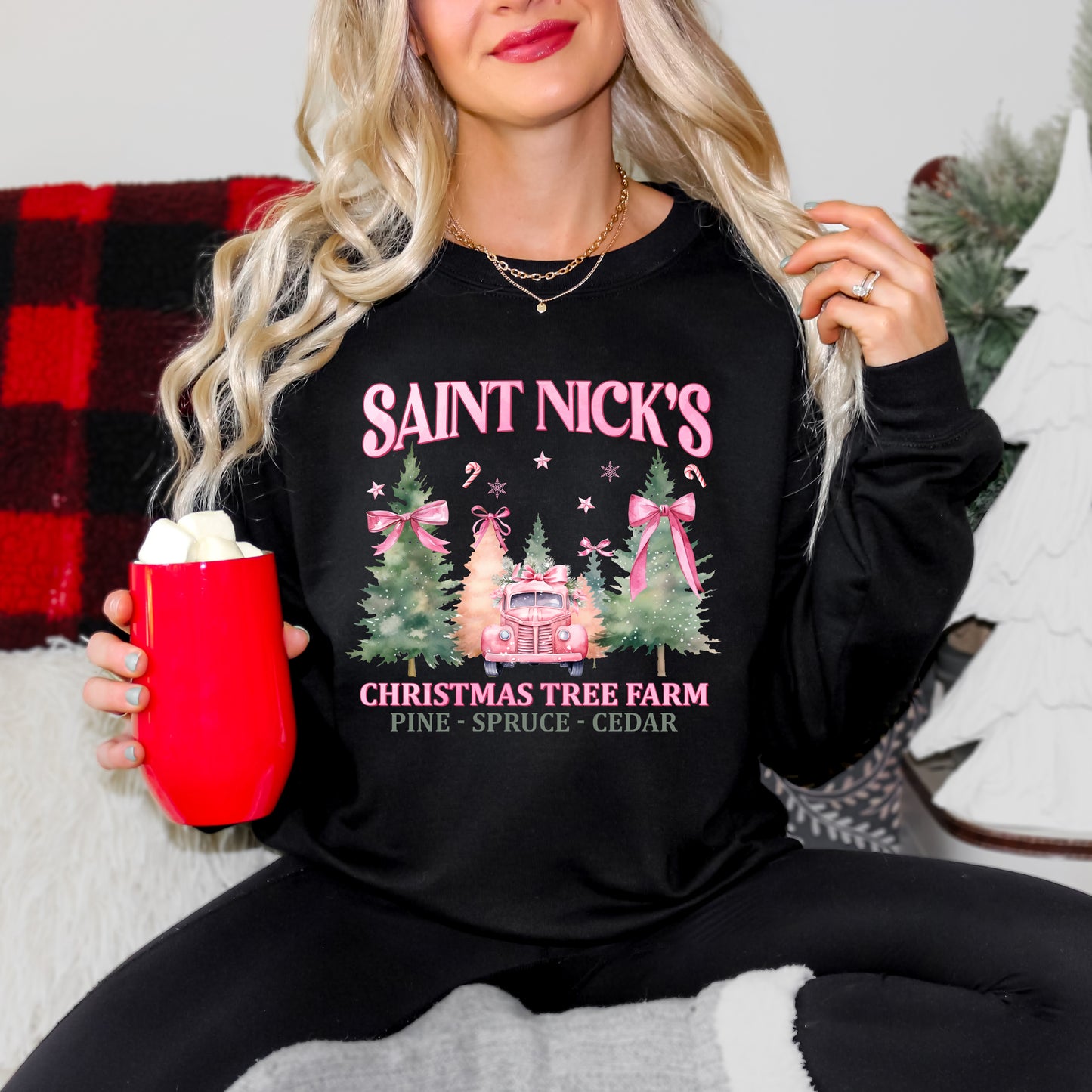 Coquette St. Nick's Tree Farm | Sweatshirt