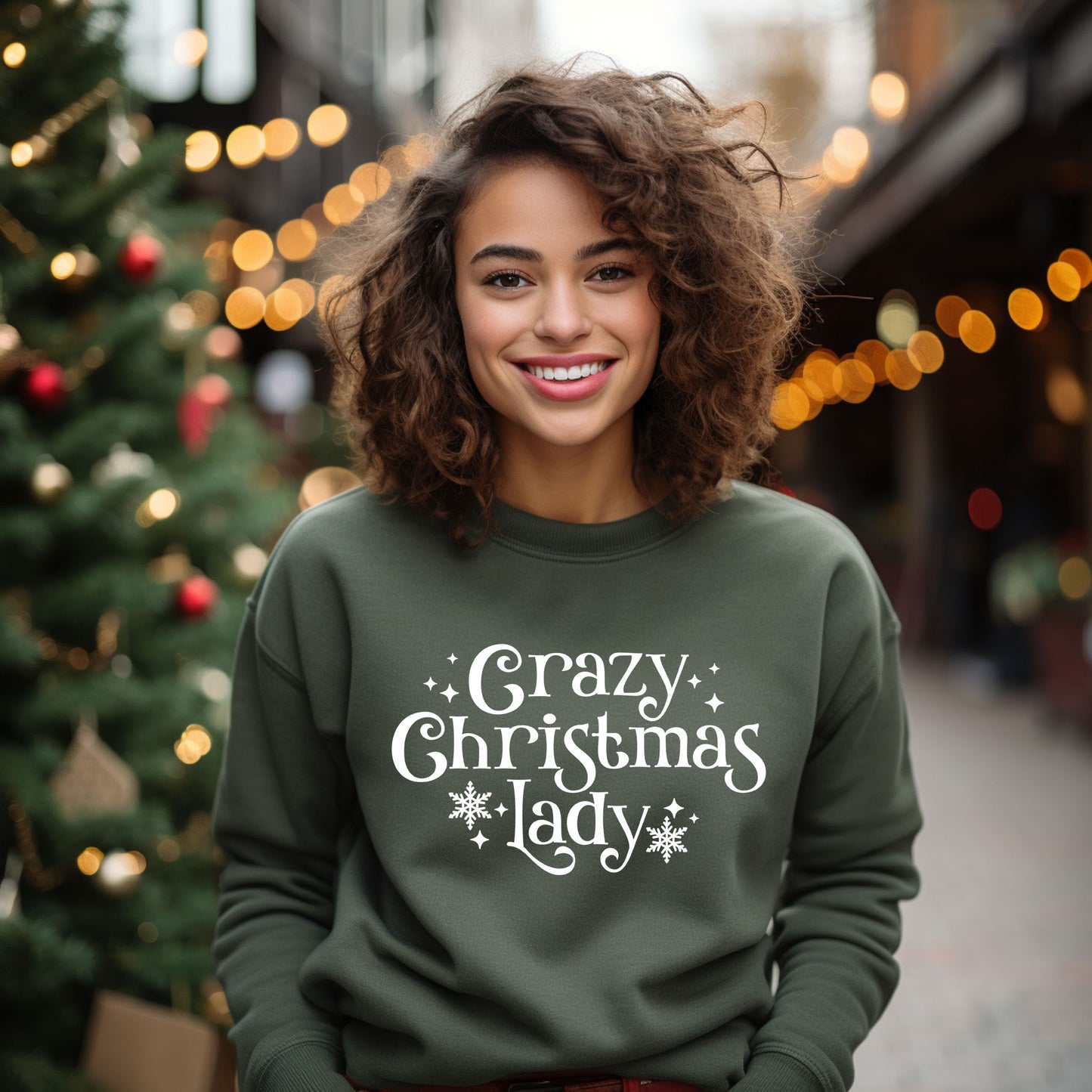 Crazy Christmas Lady | Sweatshirt