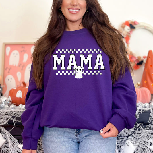 Mama Ghost Checkered | Sweatshirt