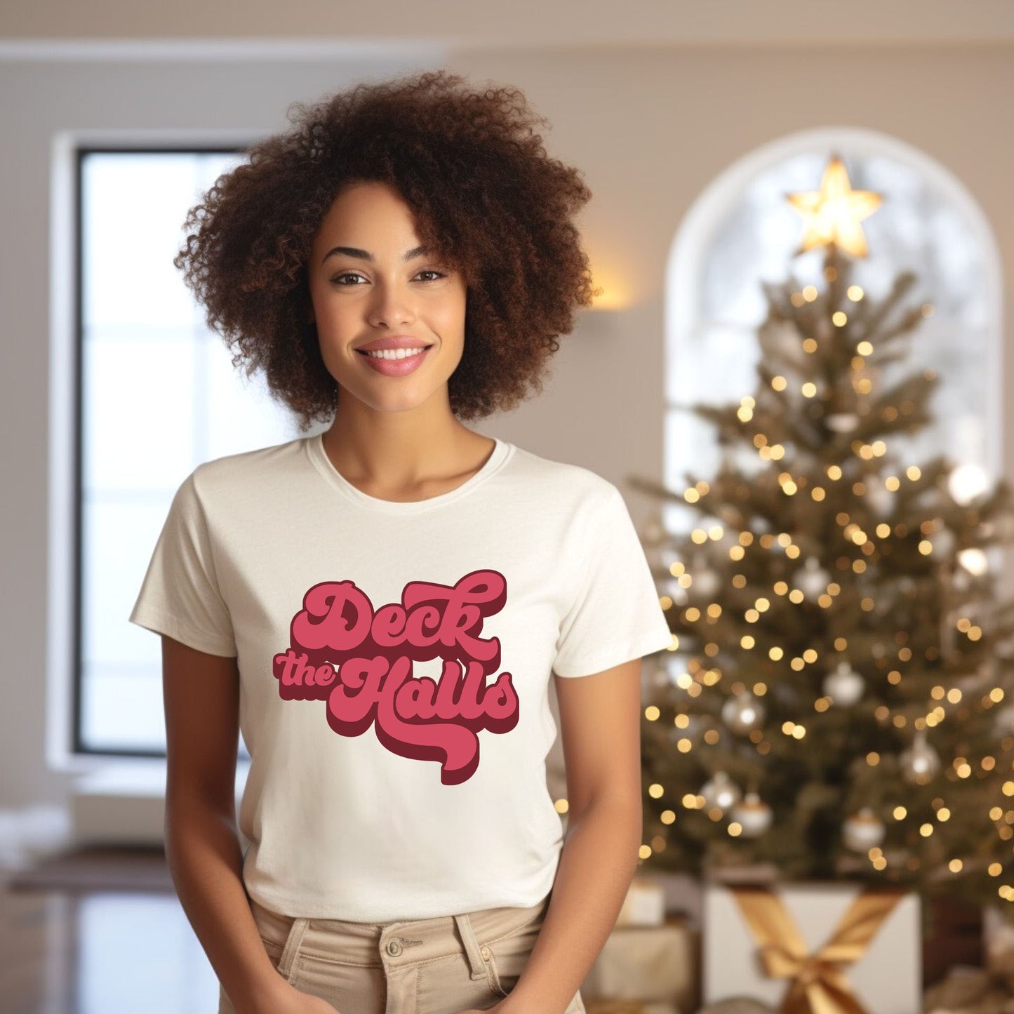 Retro Deck The Halls | Short Sleeve Graphic Tee