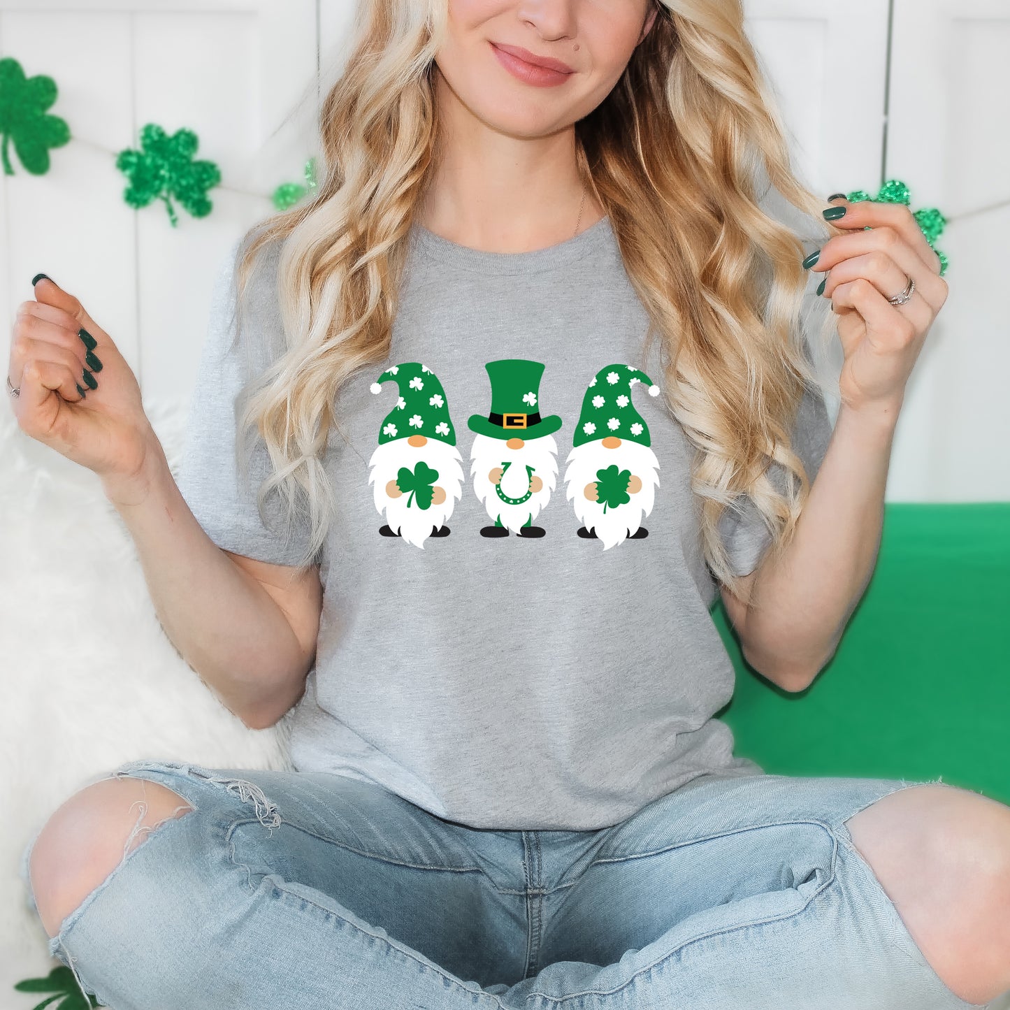 St. Patrick's Gnomes | Short Sleeve Graphic Tee