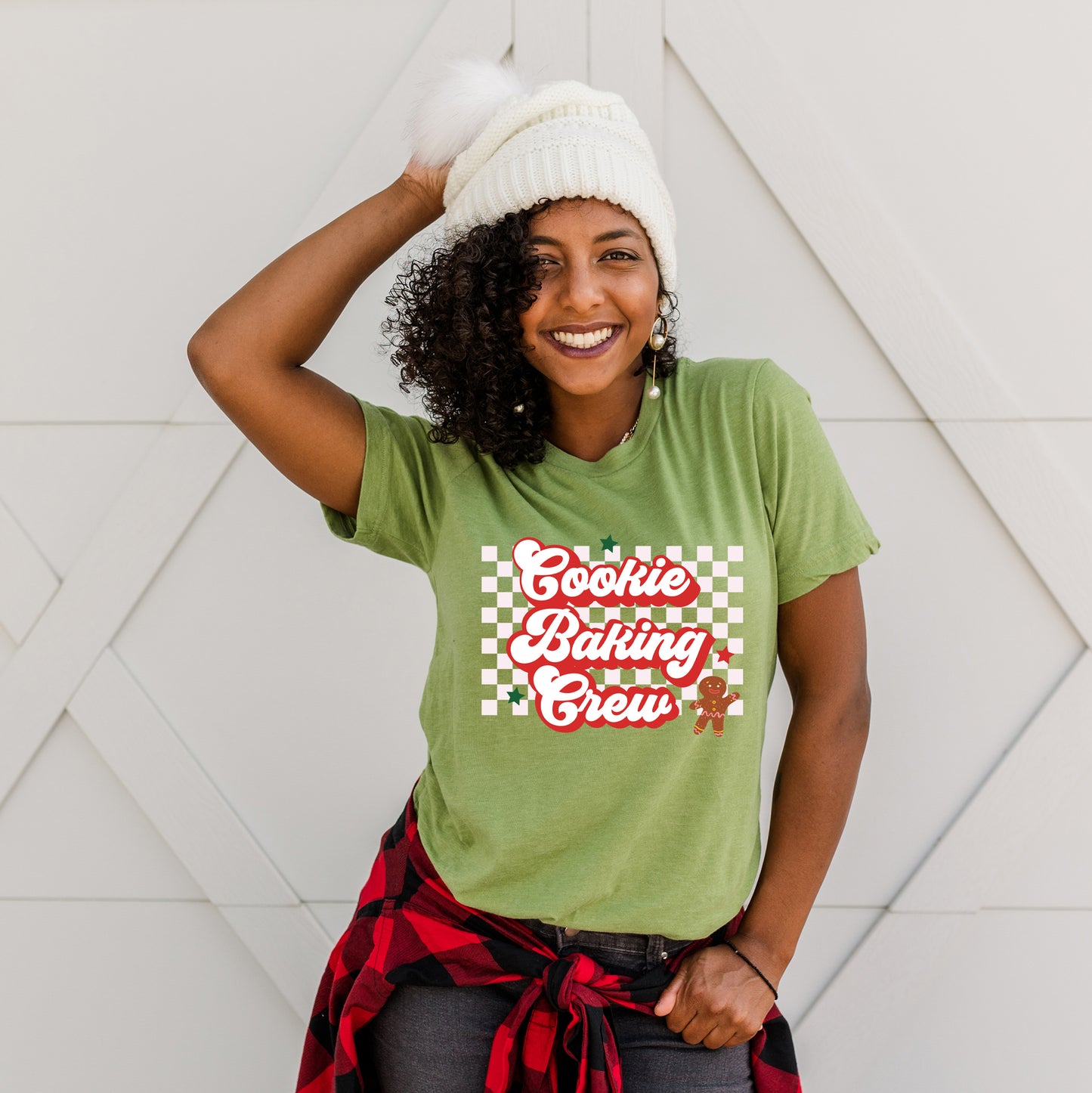 Cookie Baking Crew Checkered | Short Sleeve Graphic Tee