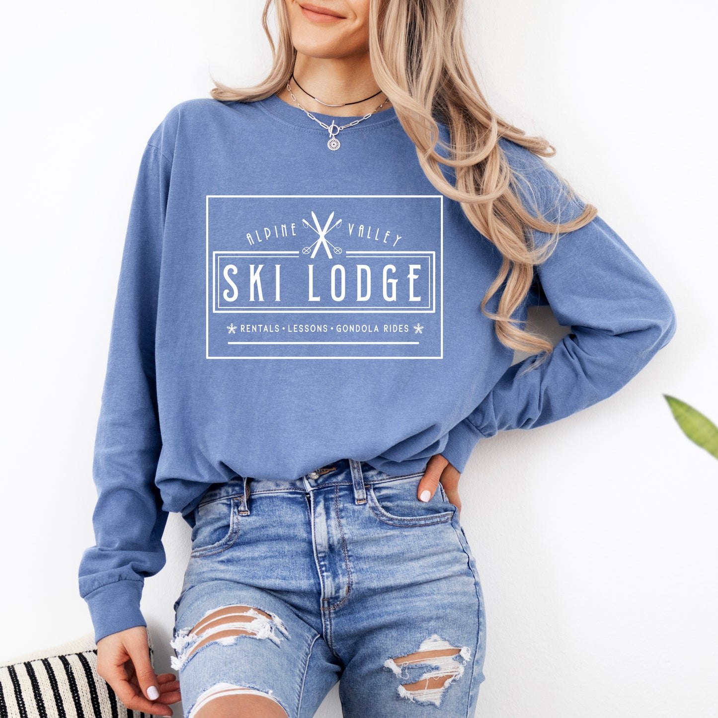 Alpine Valley Ski Lodge | Garment Dyed Long Sleeve