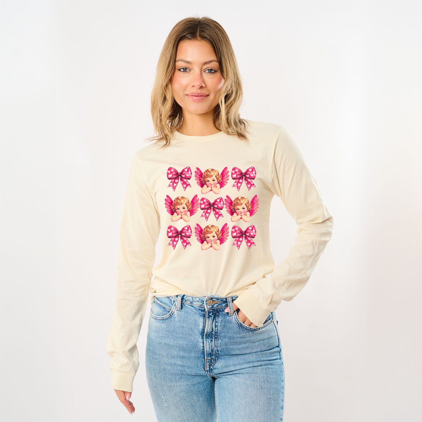 Coquette Cupid Chart | Long Sleeve Crew Neck