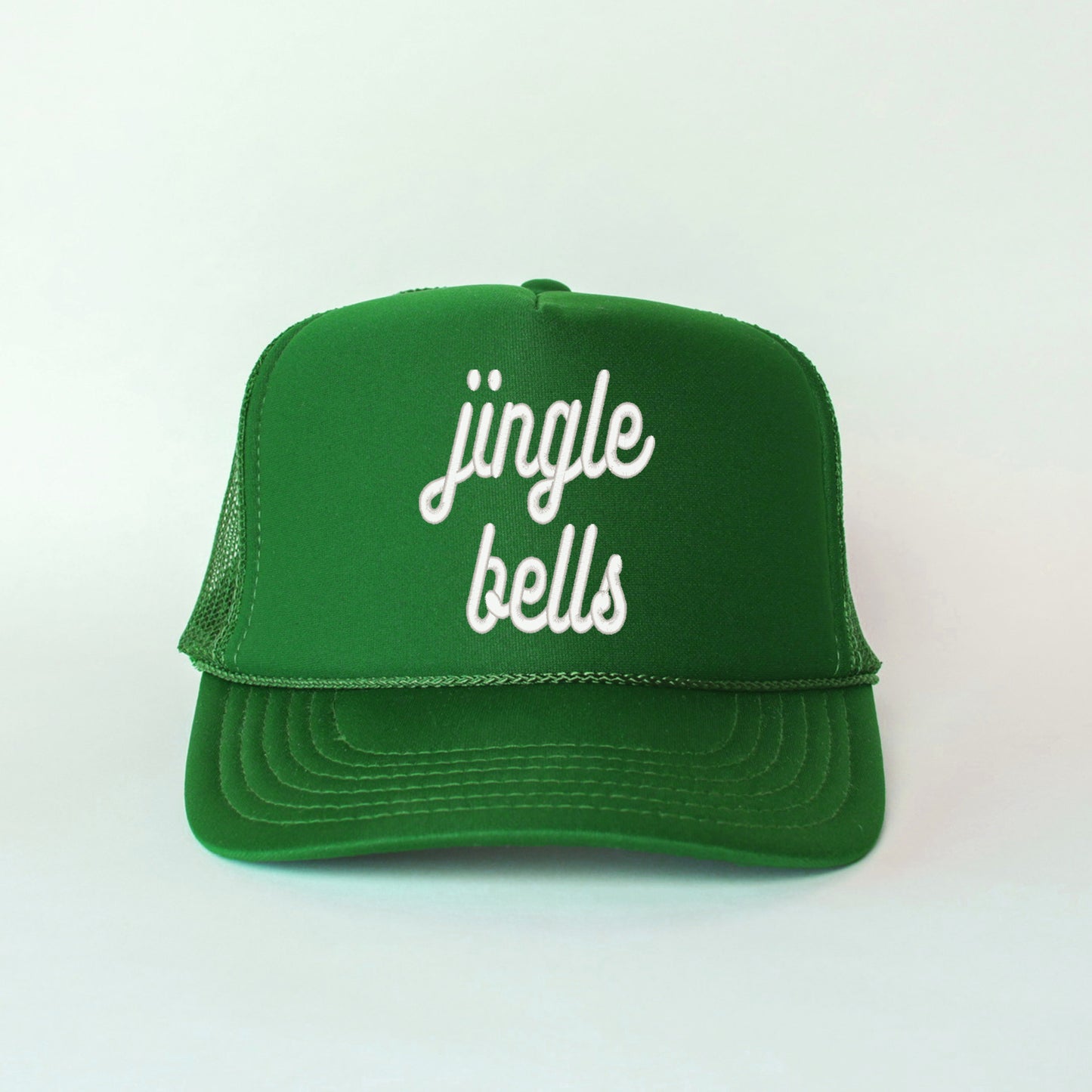 Embroidered Jingle Bells Bold Cursive | Foam Trucker Hat