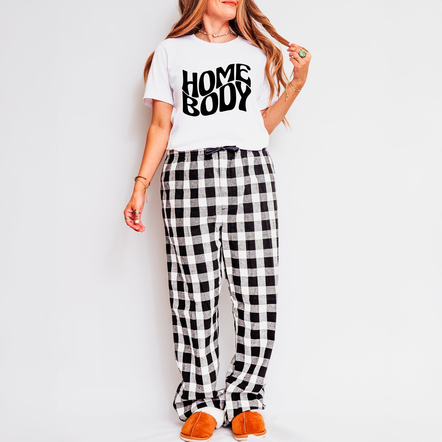 Homebody Wavy | Plaid Pajama Set