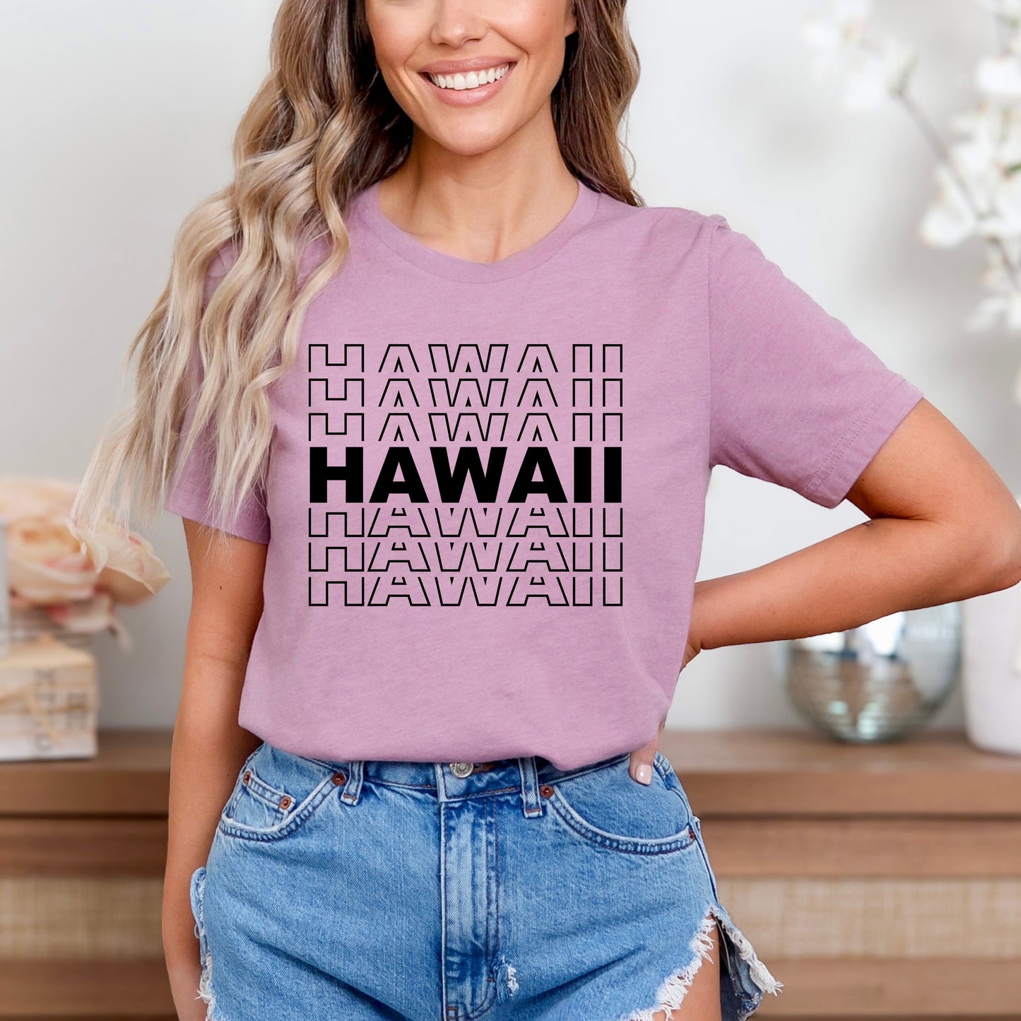 Hawaii Stacked | Short Sleeve Graphic Tee