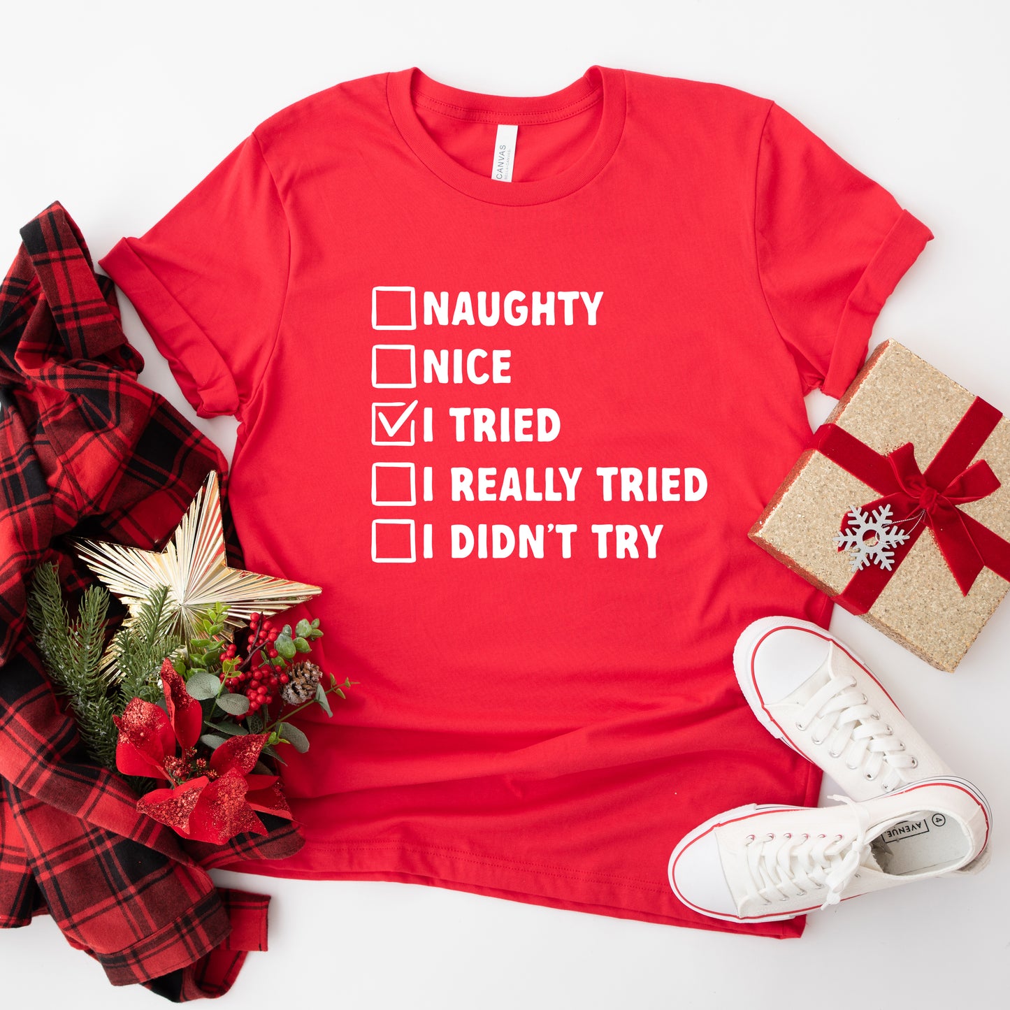 I Tried Nice List | Short Sleeve Graphic Tee