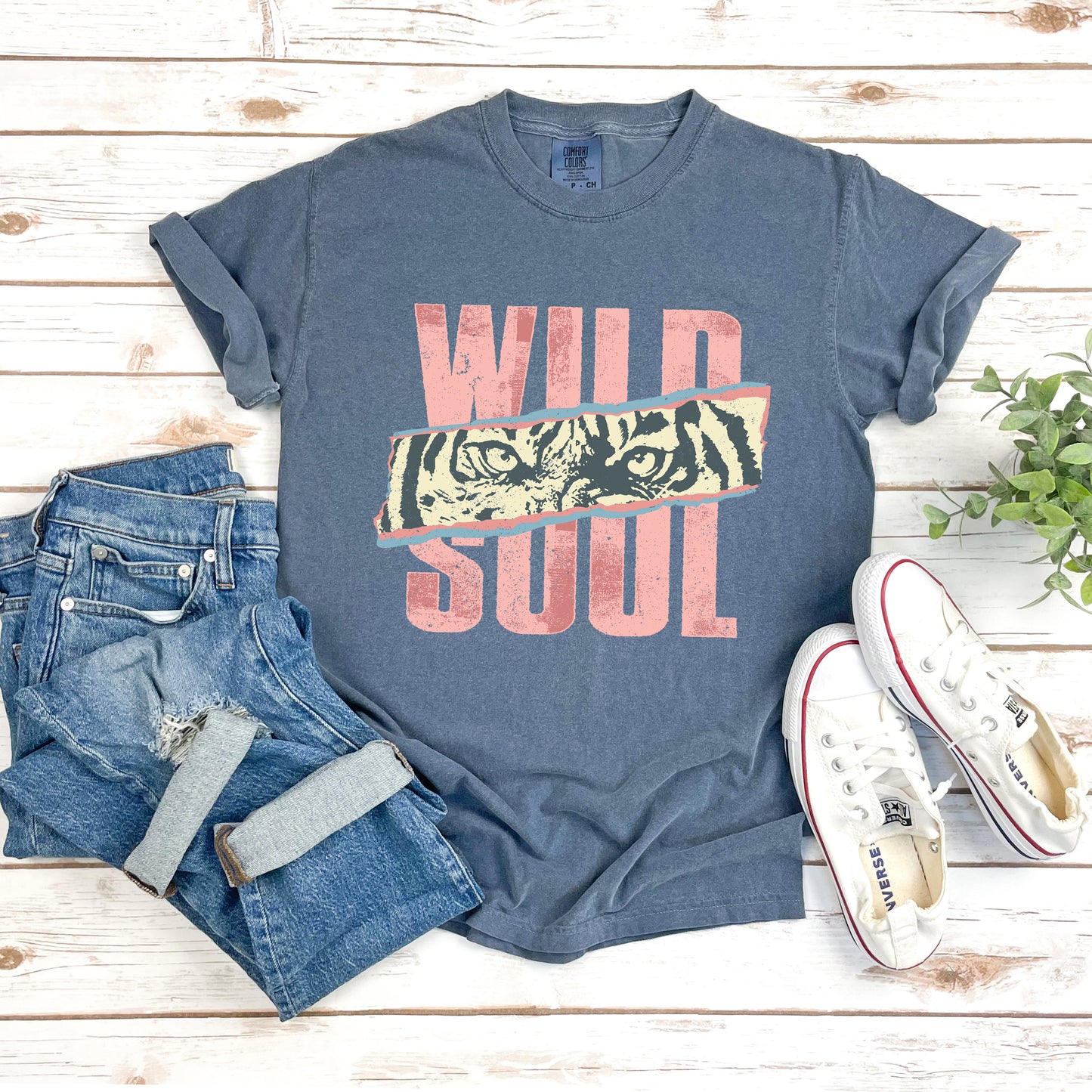 Wild Soul Tiger | Garment Dyed Tee