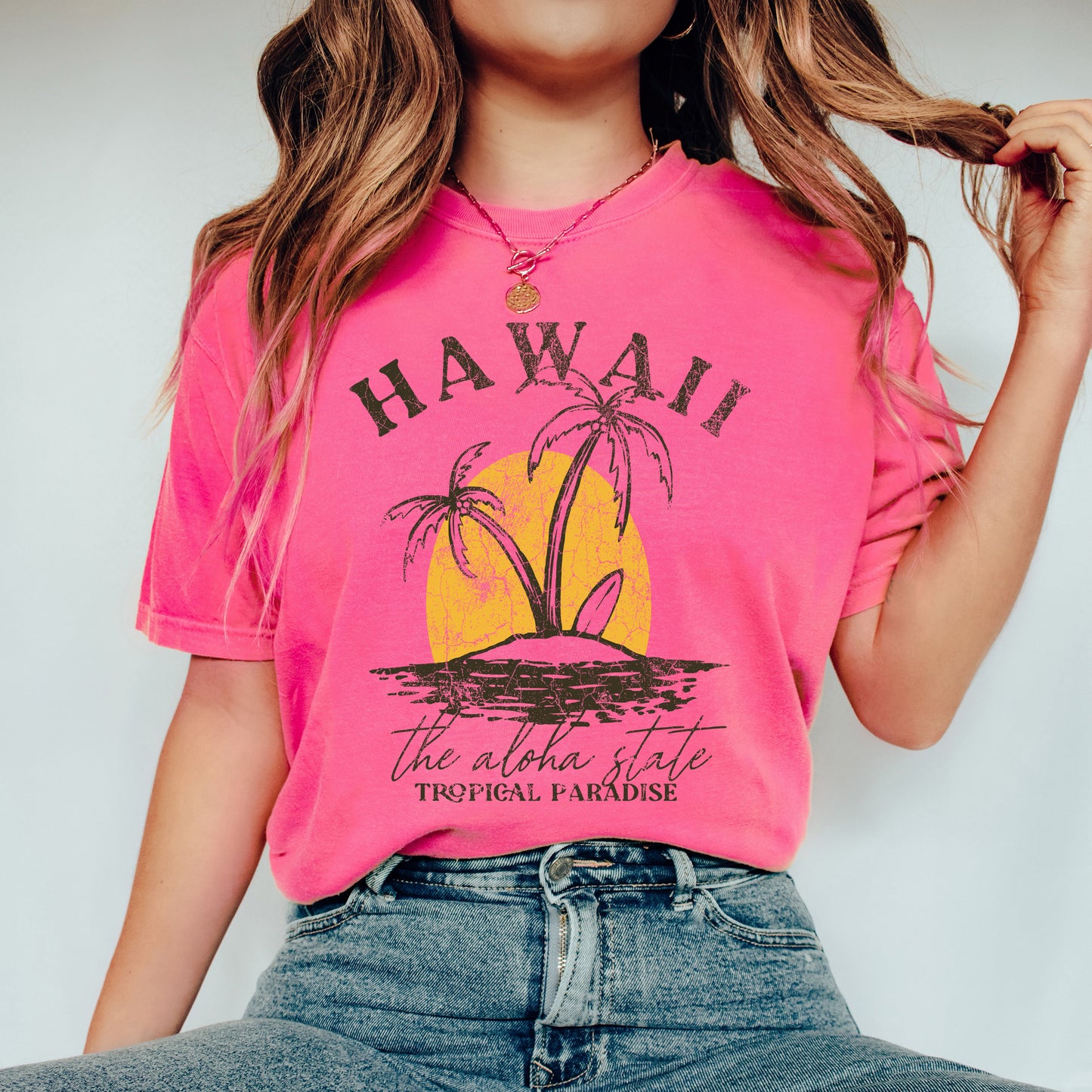 Hawaii Tropical Paradise | Garment Dyed Short Sleeve Tee