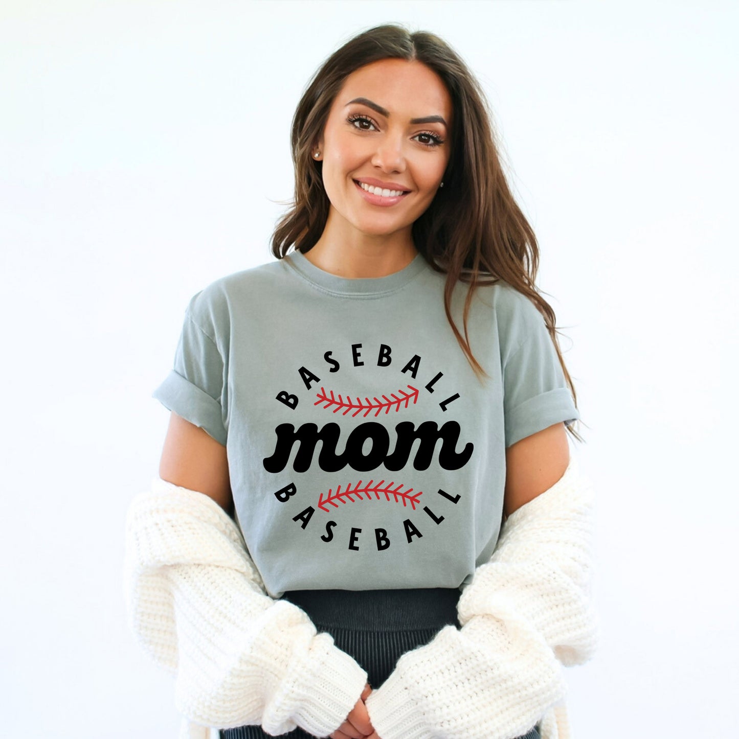 Baseball Mom Baseball | Garment Dyed Short Sleeve Tee