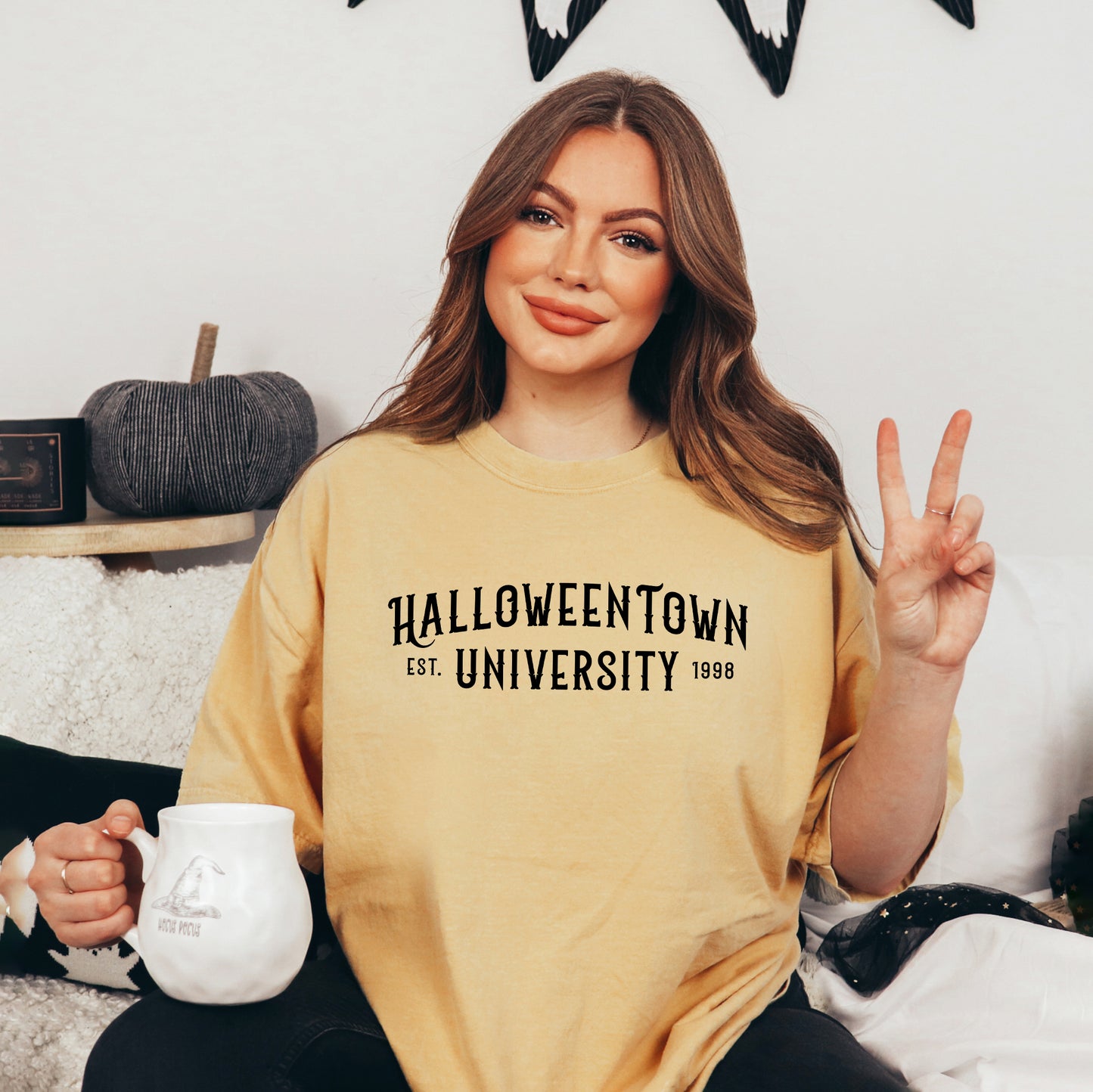 Halloween Town University | Garment Dyed Short Sleeve Tee