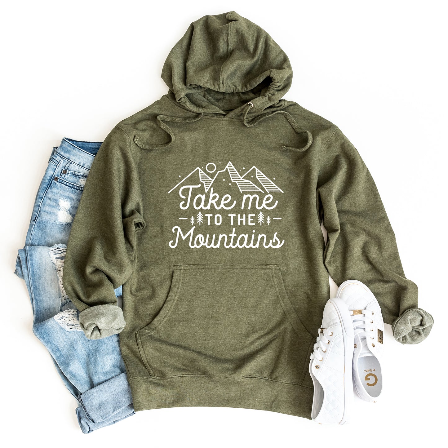 Take Me To The Mountains Landscape | Graphic Hoodie