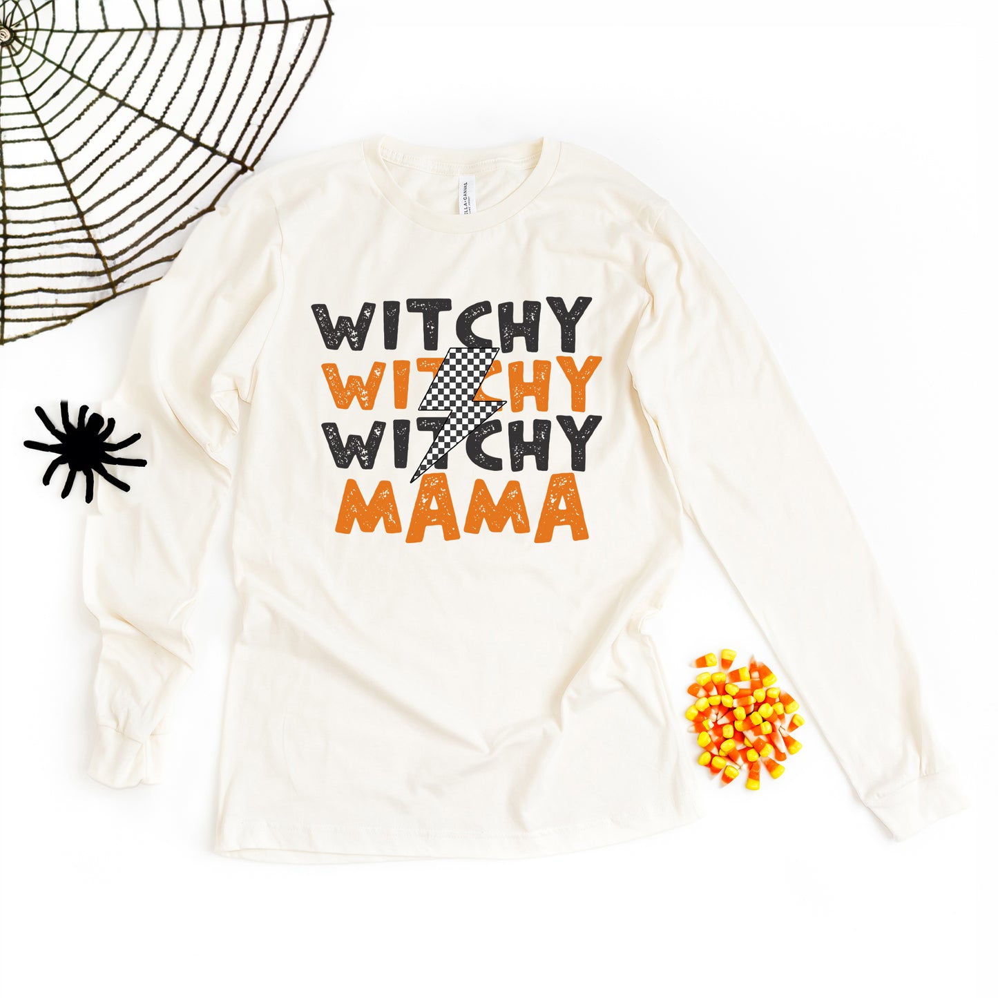 Witchy Mama Lightning Bolt | Long Sleeve Crew Neck