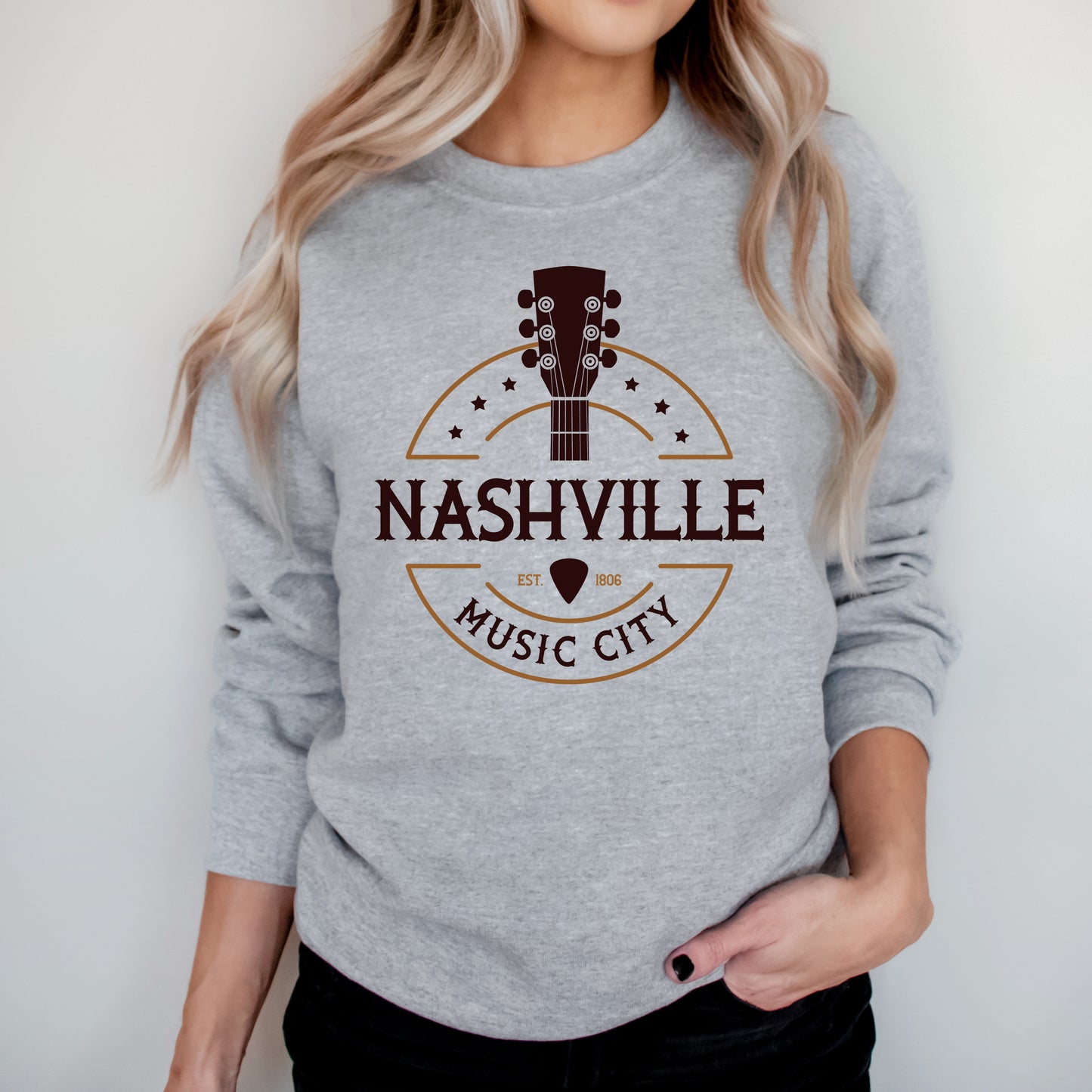 Nashville Music City Guitar | Sweatshirt