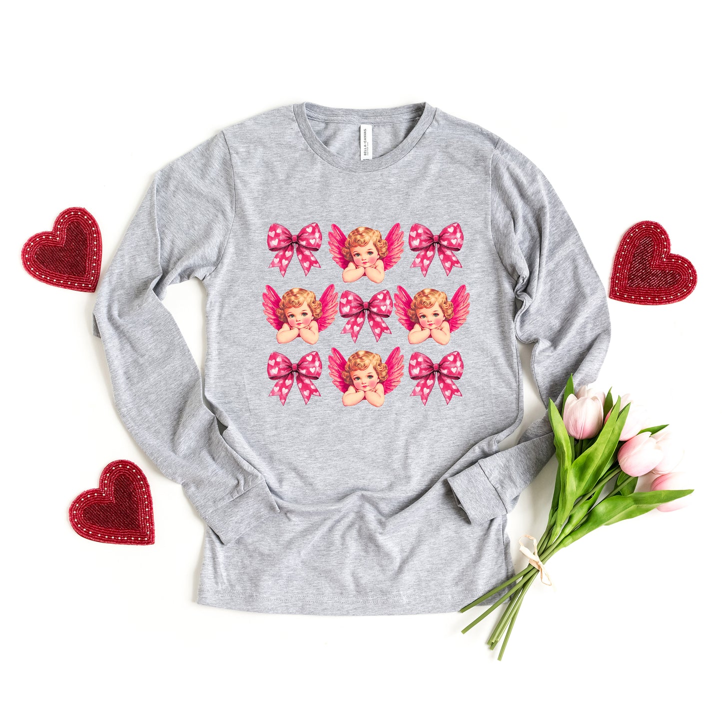 Coquette Cupid Chart | Long Sleeve Crew Neck