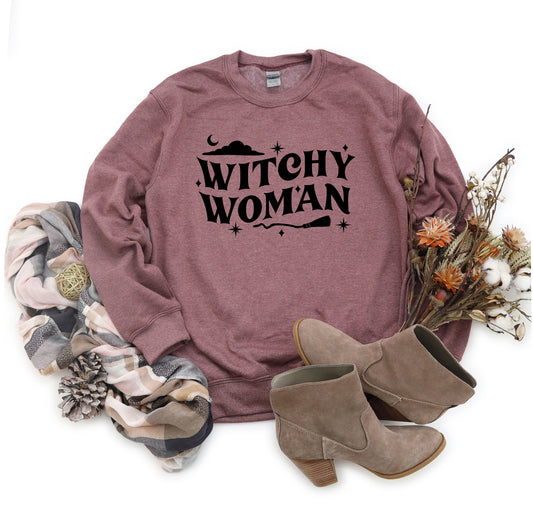 Witchy Woman Broom | Sweatshirt