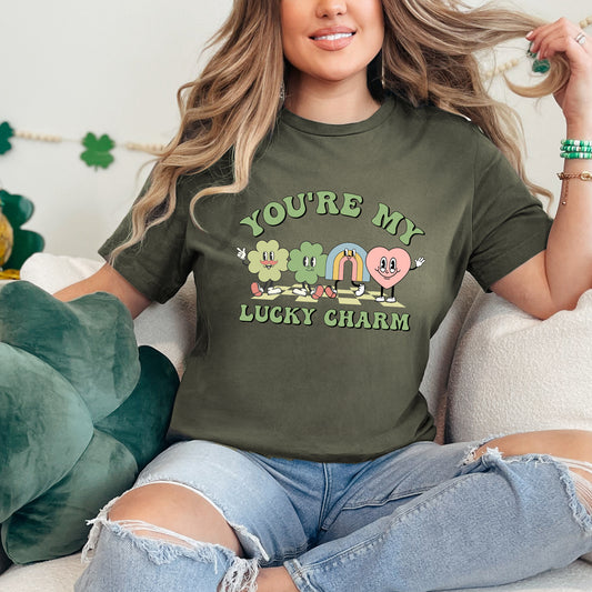 You're My Lucky Charm Clovers | Short Sleeve Crew Neck