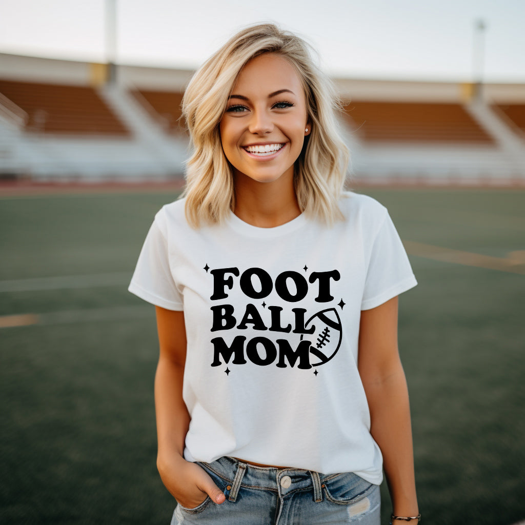 Football Mom Stars | Short Sleeve Graphic Tee