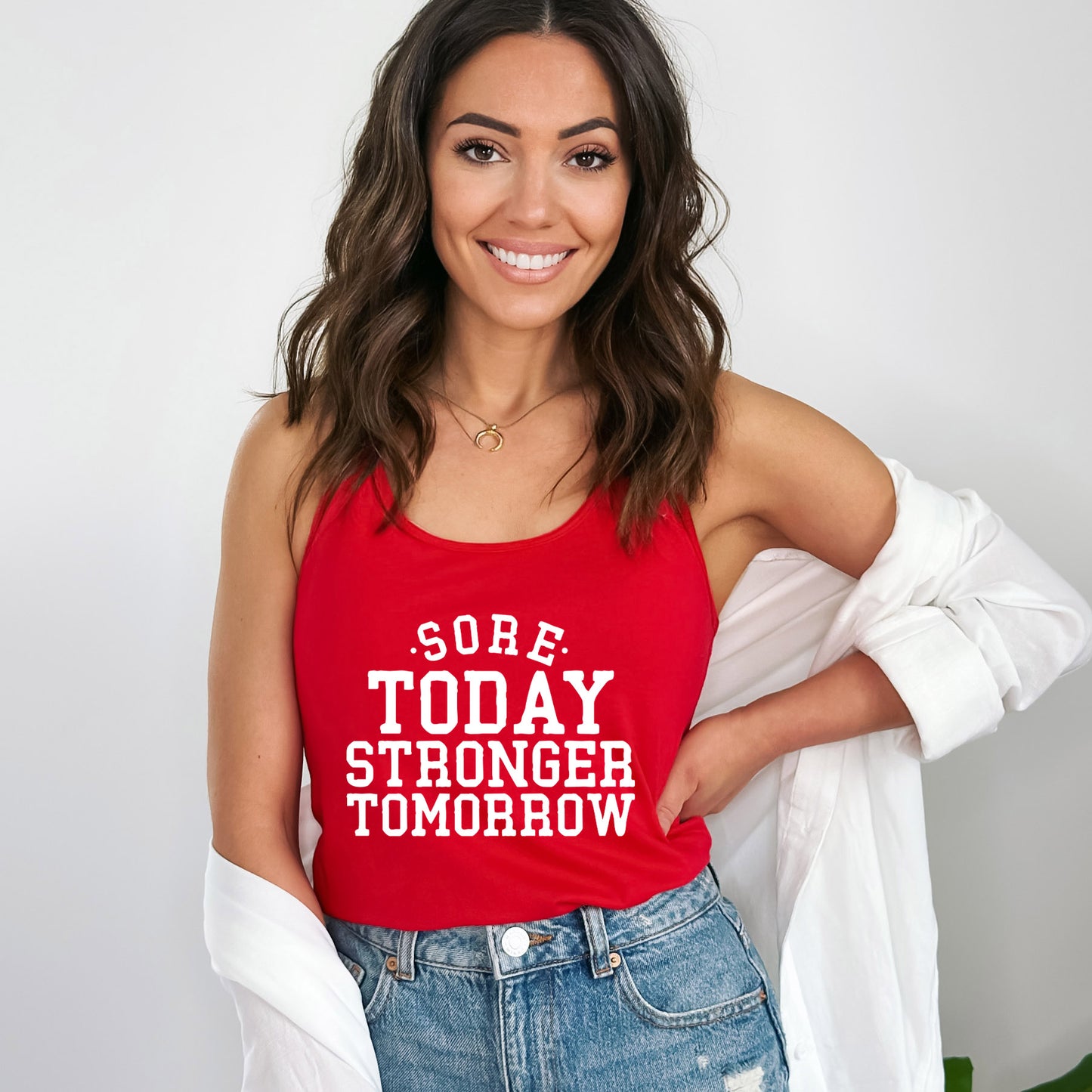 Sore Today Stronger Tomorrow | Racerback Tank