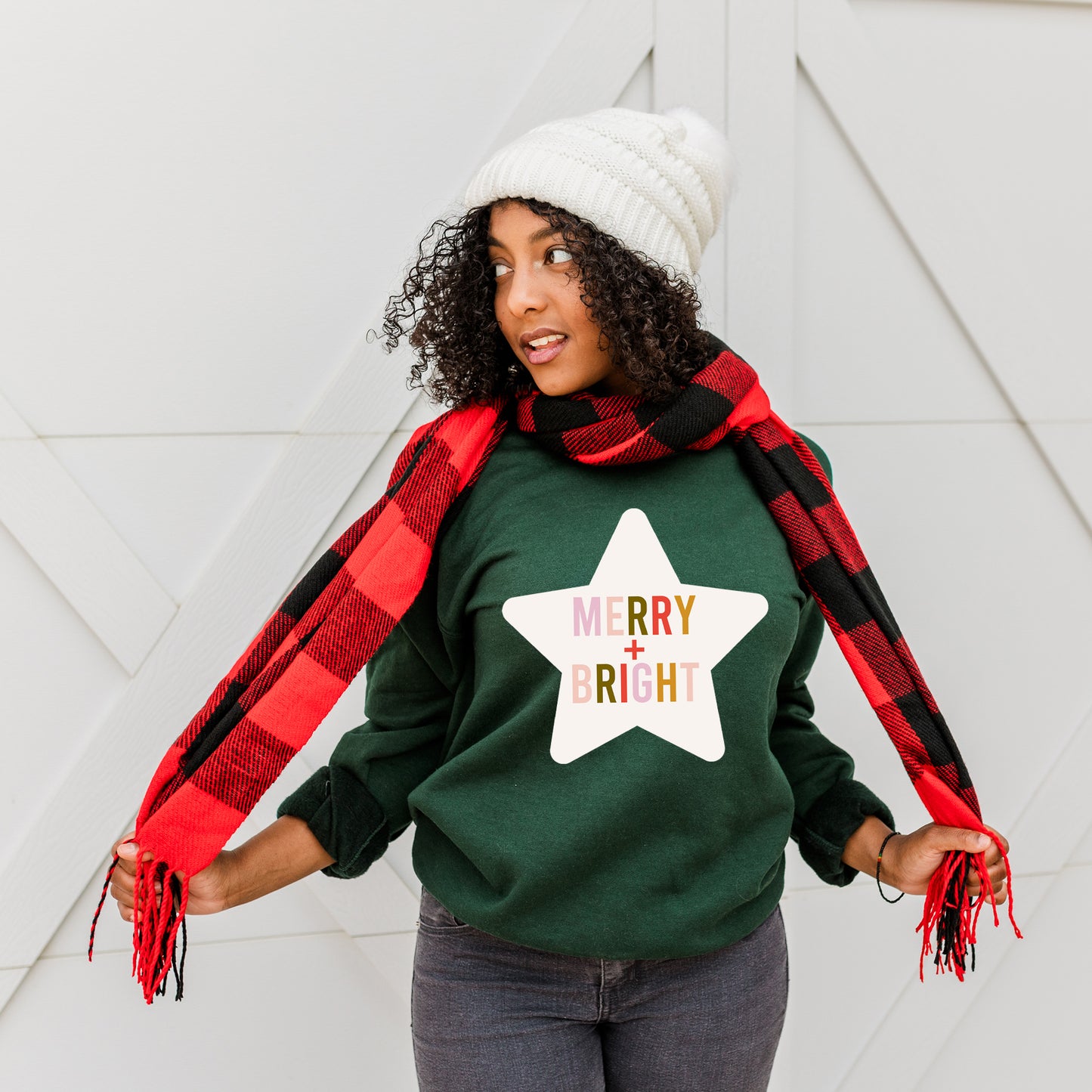 Merry And Bright Star | Sweatshirt