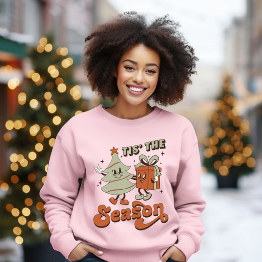 Retro Tis The Season Tree | Sweatshirt