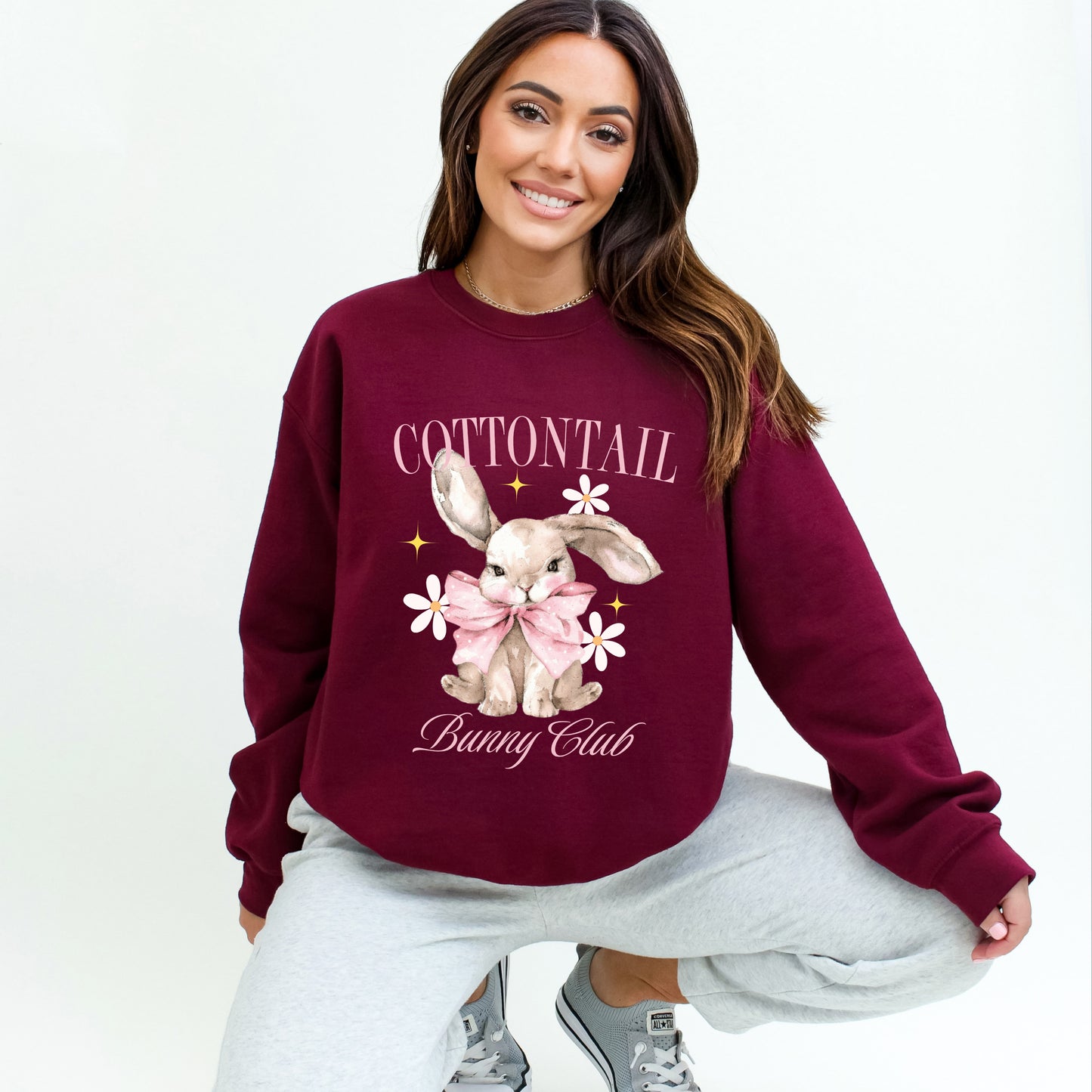 Coquette Cottontail Bunny Club | Sweatshirt