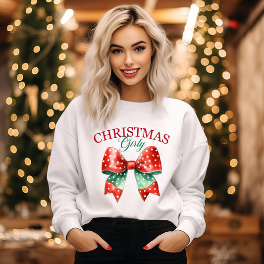 Coquette Christmas Girly | Sweatshirt