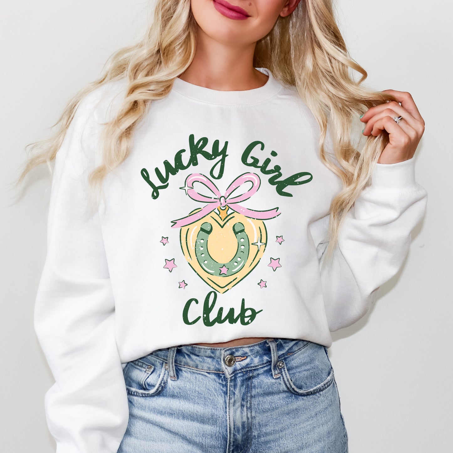 Coquette Lucky Girl Club | Sweatshirt