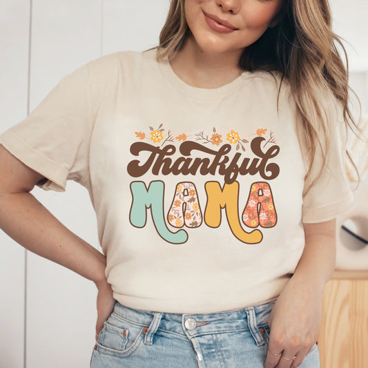 Thankful Mama Floral | Short Sleeve Graphic Tee