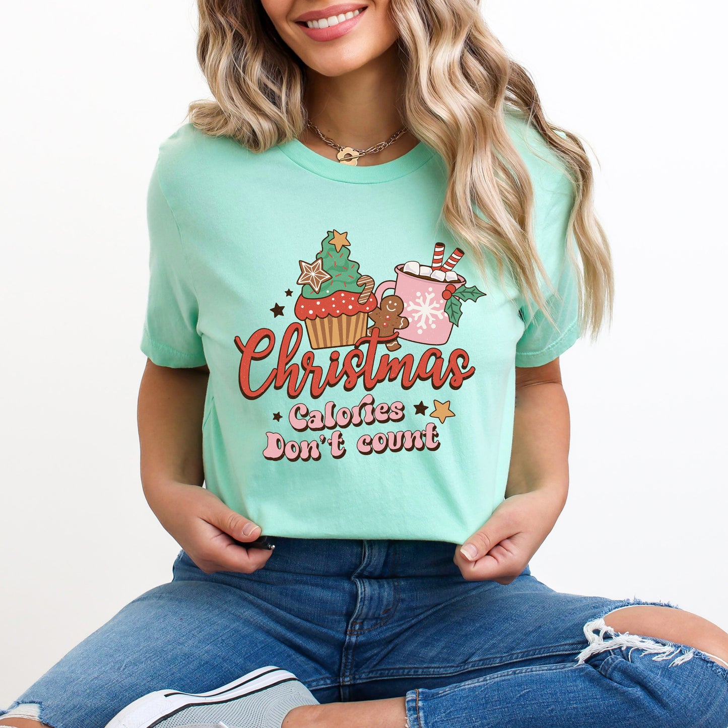 Christmas Calories Don't Count | Short Sleeve Graphic Tee