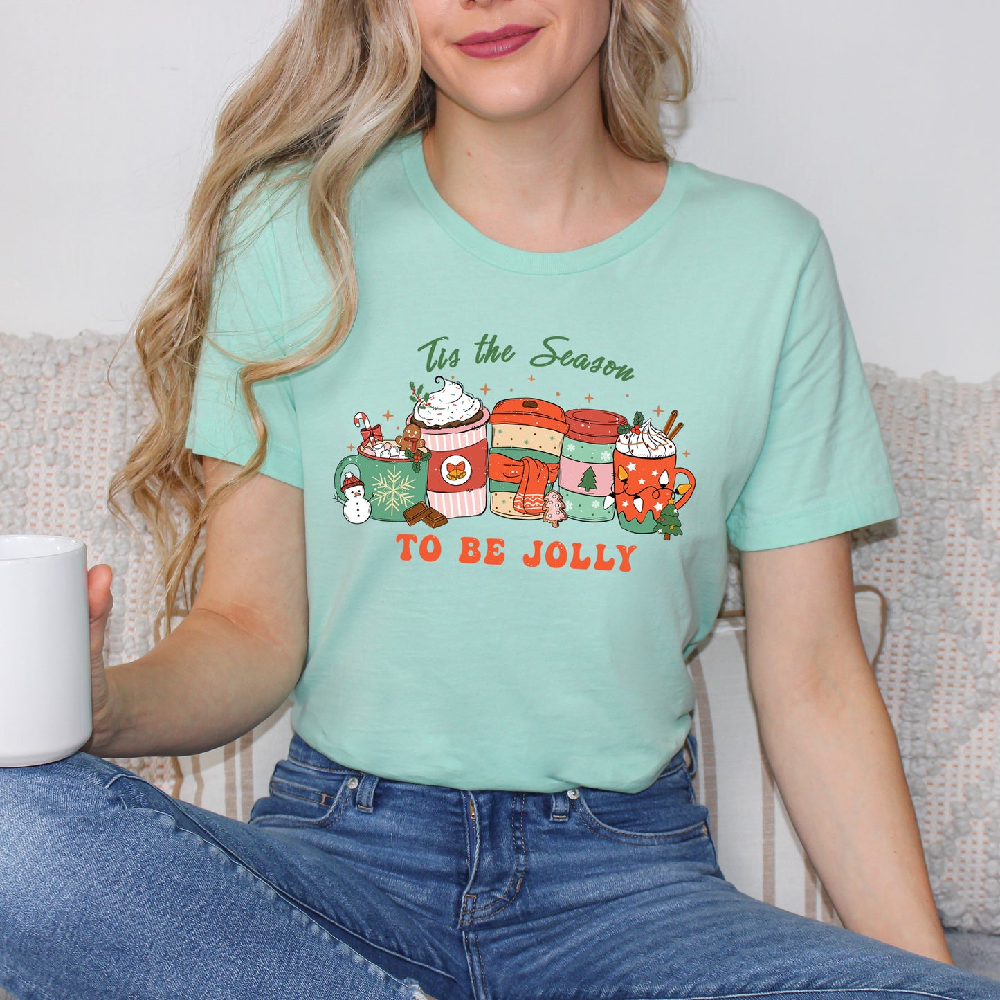 Jolly Season Mugs | Short Sleeve Graphic Tee