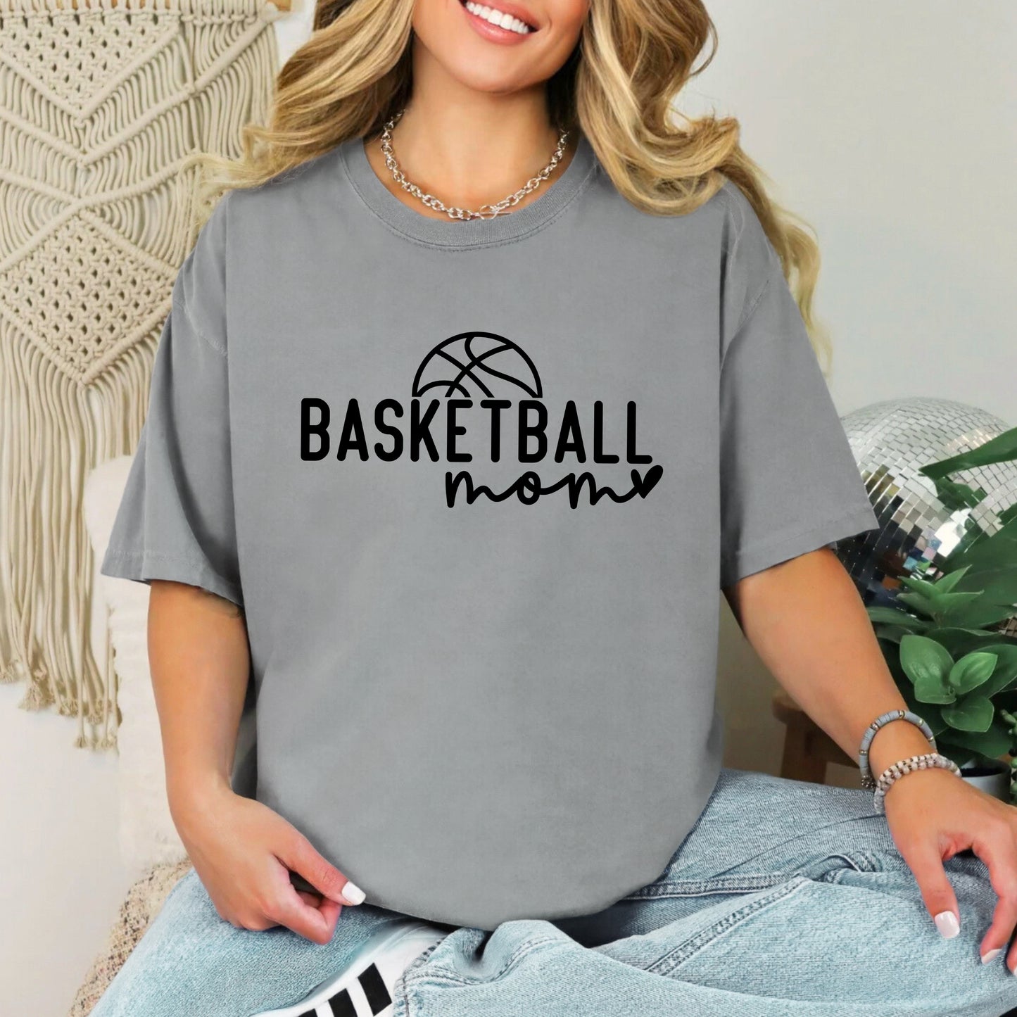 Basketball Mom Ball | Garment Dyed Short Sleeve Tee