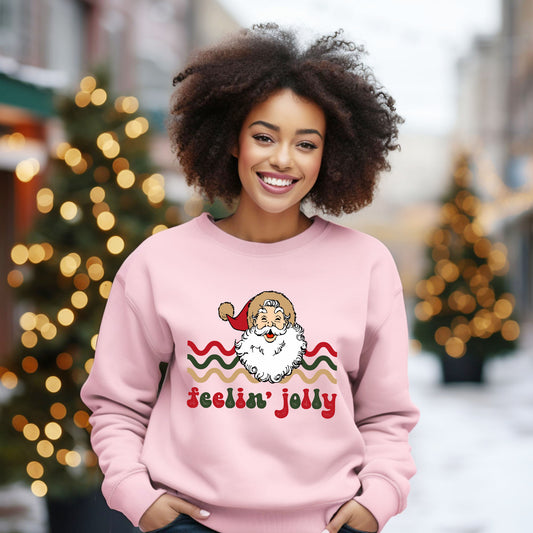 Feelin' Jolly Stripes | Sweatshirt