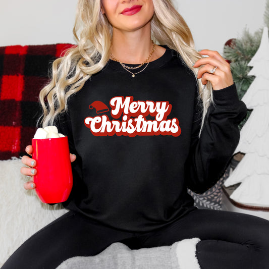 Merry Christmas Hat | Sweatshirt