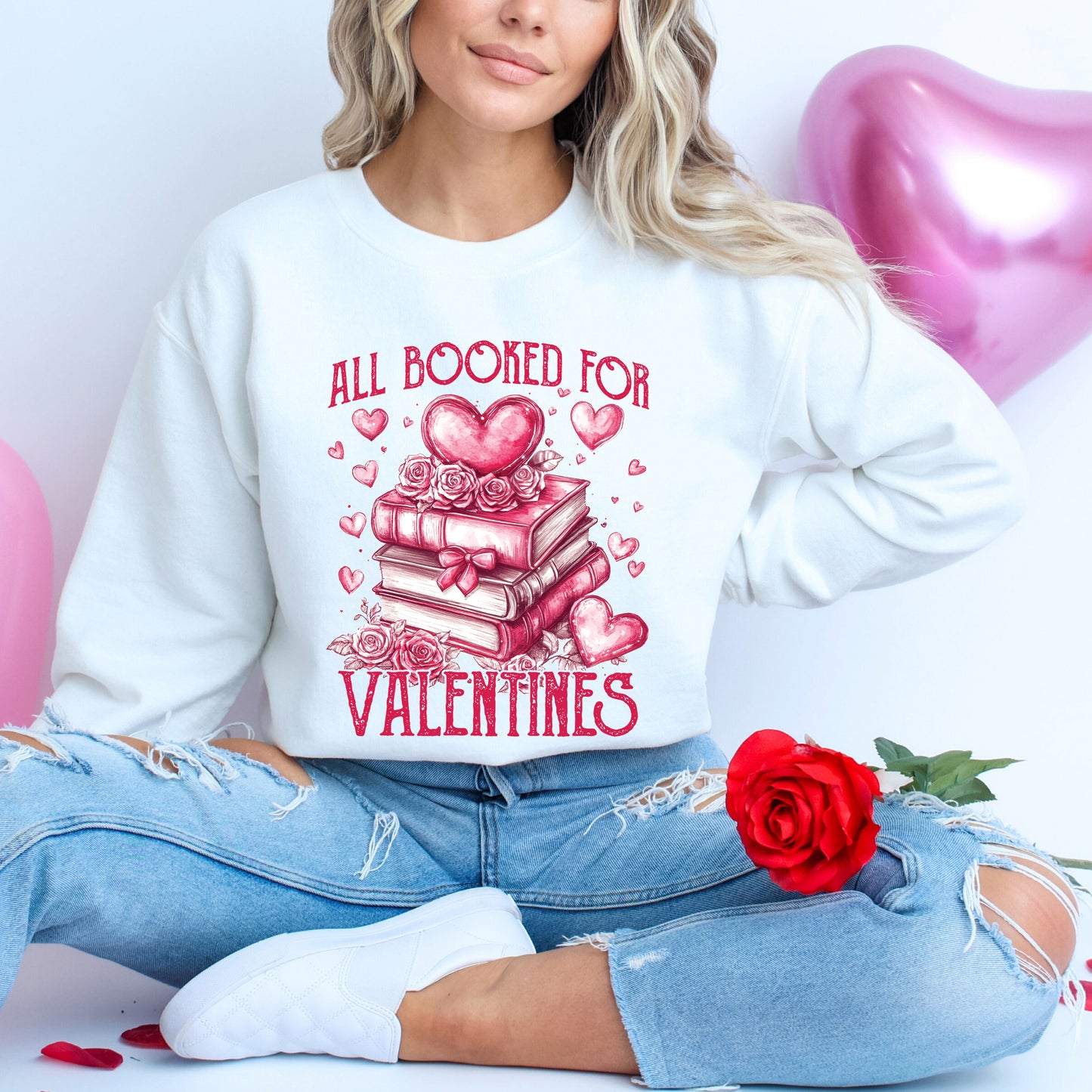 All Booked For Valentines | Sweatshirt