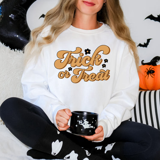 Trick Or Treat Flowers | Sweatshirt