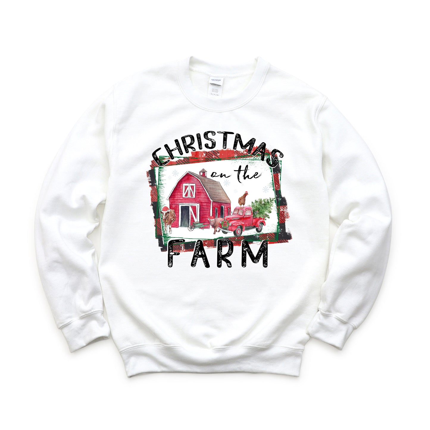 Christmas On The Farm Barn | Sweatshirt