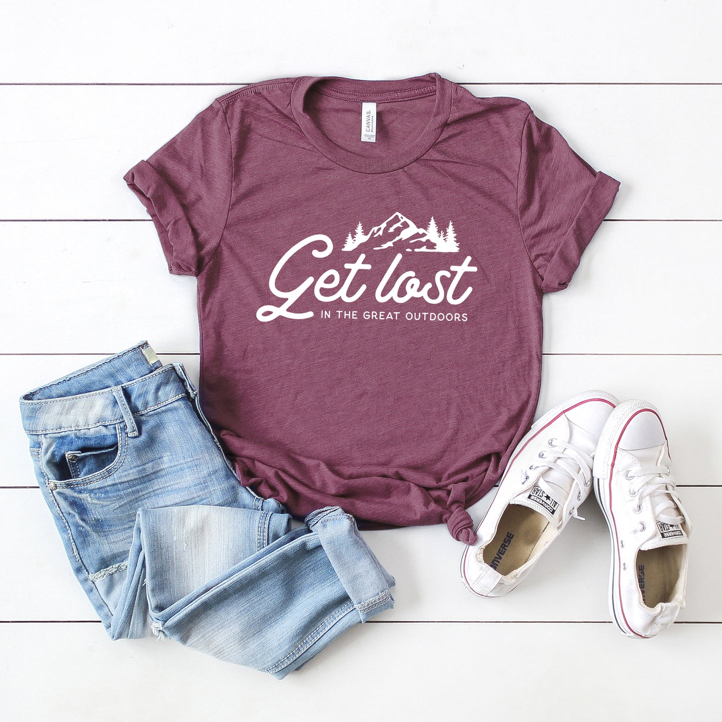 Get Lost In The Great Outdoors | Short Sleeve Graphic Tee