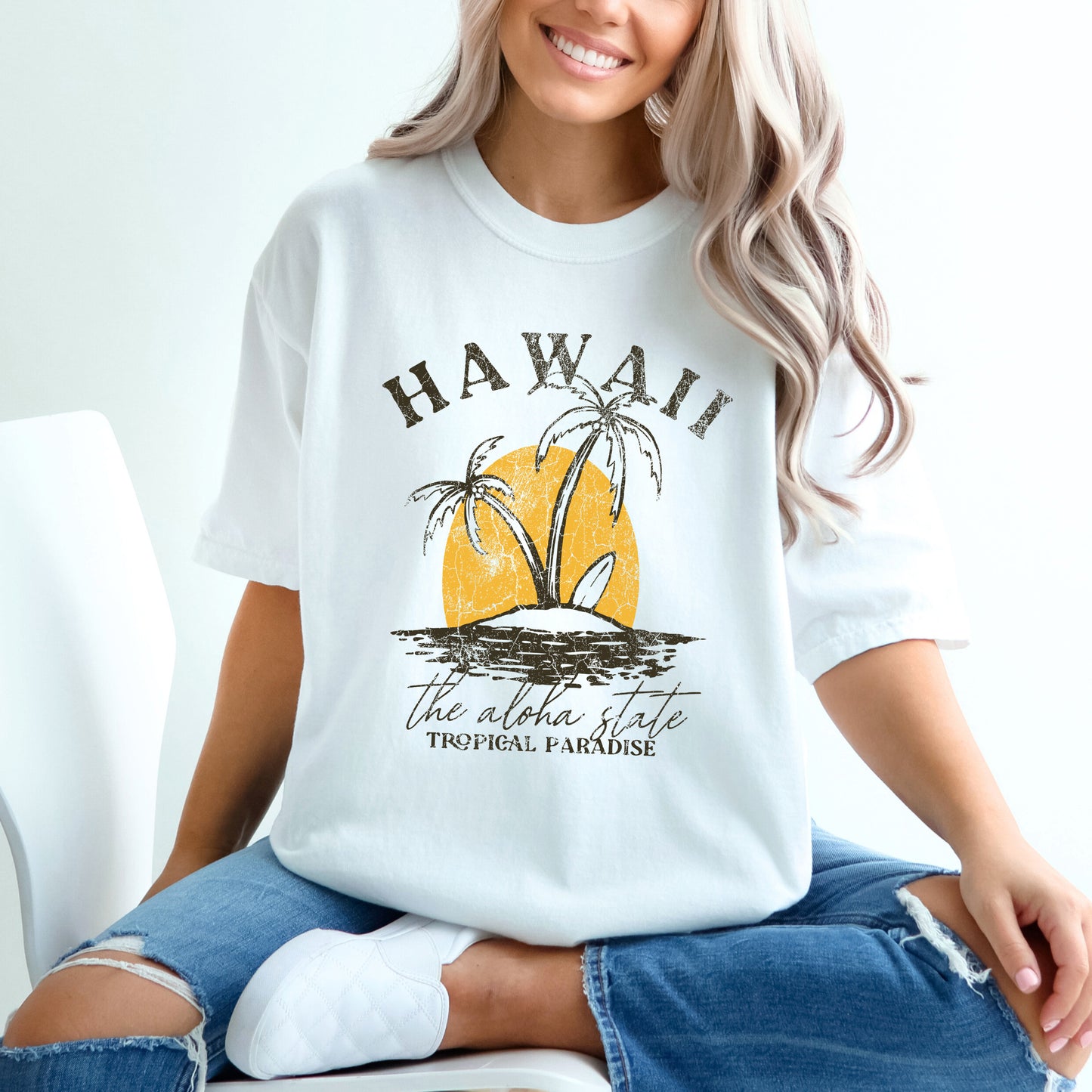 Hawaii Tropical Paradise | Garment Dyed Short Sleeve Tee